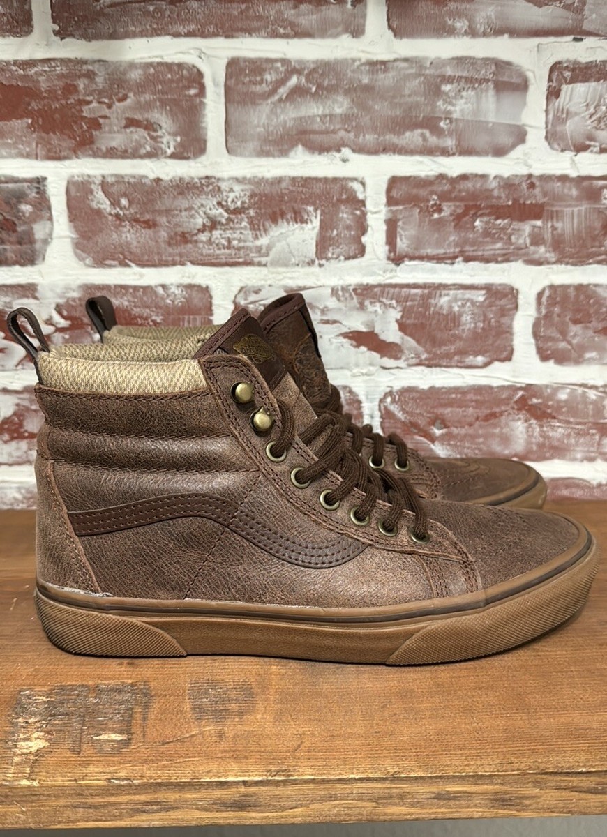 VANS Sk8-Hi Mte-1ブラック/ブラウン 未使用新品 VANS Sk8-Hi MTE Leather Brown Gum Sole Men's Size 8 | eBay