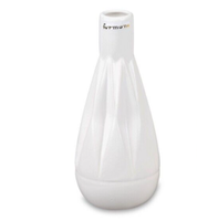 Formano Vase Blumenvase 25 Cm Hoch Keramik Weisse Mattglasur Und Relief 797285