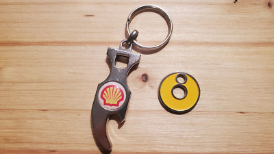 Einkaufswagen Chips - Korbchip - Shell Tankstelle - Schlüsselanhänger - Chip #1