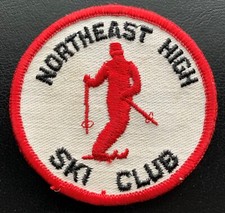 NORTHEAST HIGH SKI CLUB CIRCLE PATCH UNUSED IN EXCELLENT CONDITION