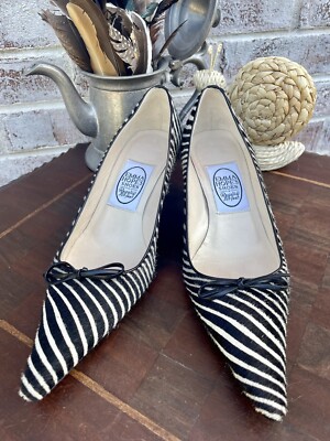 Vintage Emma Hope's Shoes Zebra Stripe 36.5 European/ 6 US