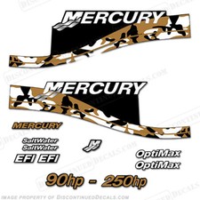 Fits Mercury 90hk - 250hk Dekaler - Tan Camo
