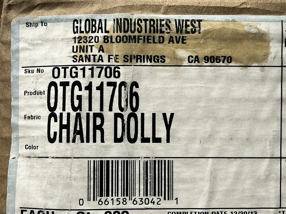 Silla Dolly Global Industry OTG11706 para sillas apilables - Serie OTG11703 NUEVA/abierta Foto 3 de 3