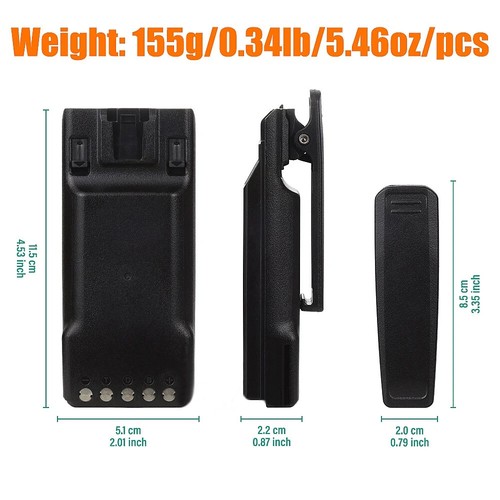 NEW 7.2V 3350mAh Li-ion Battery Pack BP-284 for ICOM IC-F3400 IC-F3400D IC-F4400 - Picture 4 of 8