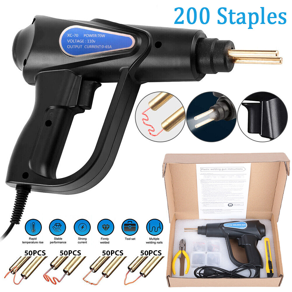 200 Staples Hot Stapler Car Bumper Fender Fairing Welder Gun Plastic Repair Kit for Durable Fastening and Seamless Fixes-image
