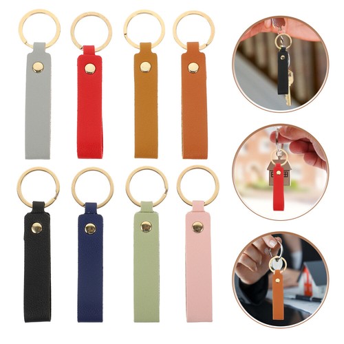 8 Pcs Portable Practical Keychain Wristlet Keychain For Women Decoration
