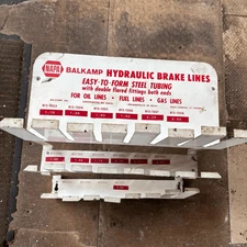 NAPA Balcamp Hydraulic Brake Lines Metal Gas Station Hanging Display