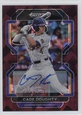 2022 Panini Prizm Draft Picks Burgundy Cracked Ice 1/12 Cade Doughty Auto 0rd2