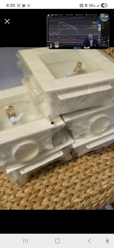 (5) Abspann grau 82411 Eismaschine Auslaufkasten Drehventil bleifrei verzinkt 1/2" - Bild 2 von 5