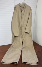 Bulwark Men's Flame Resistant Beige Tan FR Coveralls Size 50-RG