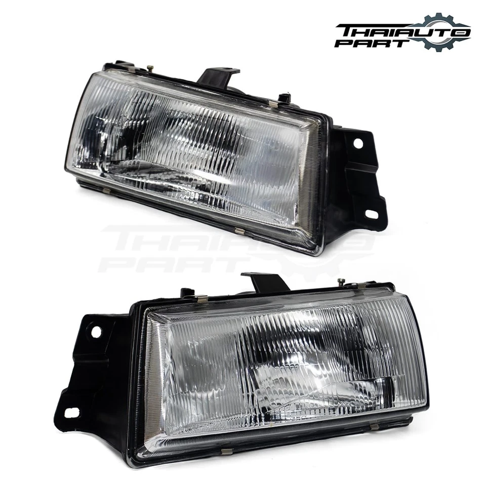 Пара прозрачных линз передних фар для седана Hyundai Excel GLS 1990-1994 LR - Изображение 4 из 4