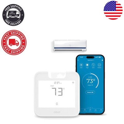 WiFi Thermostat for Mini-Split & Portable AC | Breez Max | AI Comfort Tech