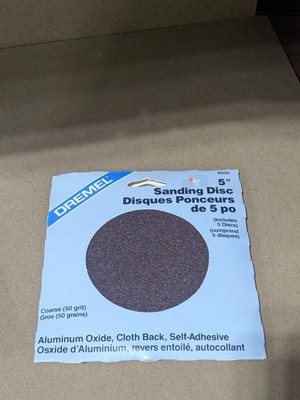 Dremel - 5'' Sanding Disc - Set Of 5 Discs - Coarse (50) Grit - NOS