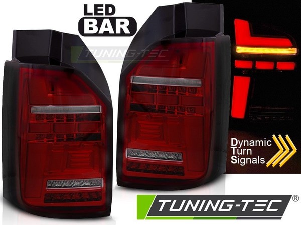 Scheinwerfer Paar VW T6.1 20- Full LED BAR DYN Rauchrot - 41046357-image
