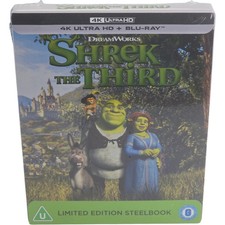 Shrek the Third 4K Ultra HD+Blu-ray Steelbook Eddie Murphy, Cameron Diaz, Free