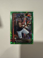 2025 Topps Chrome Football Luther Burden III /99 Green Wave RC - Chicago Bears