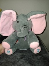 Peek a Boo Ellie Gray Elephant Interactive Singing Musical Plush Toy Moving Ears
