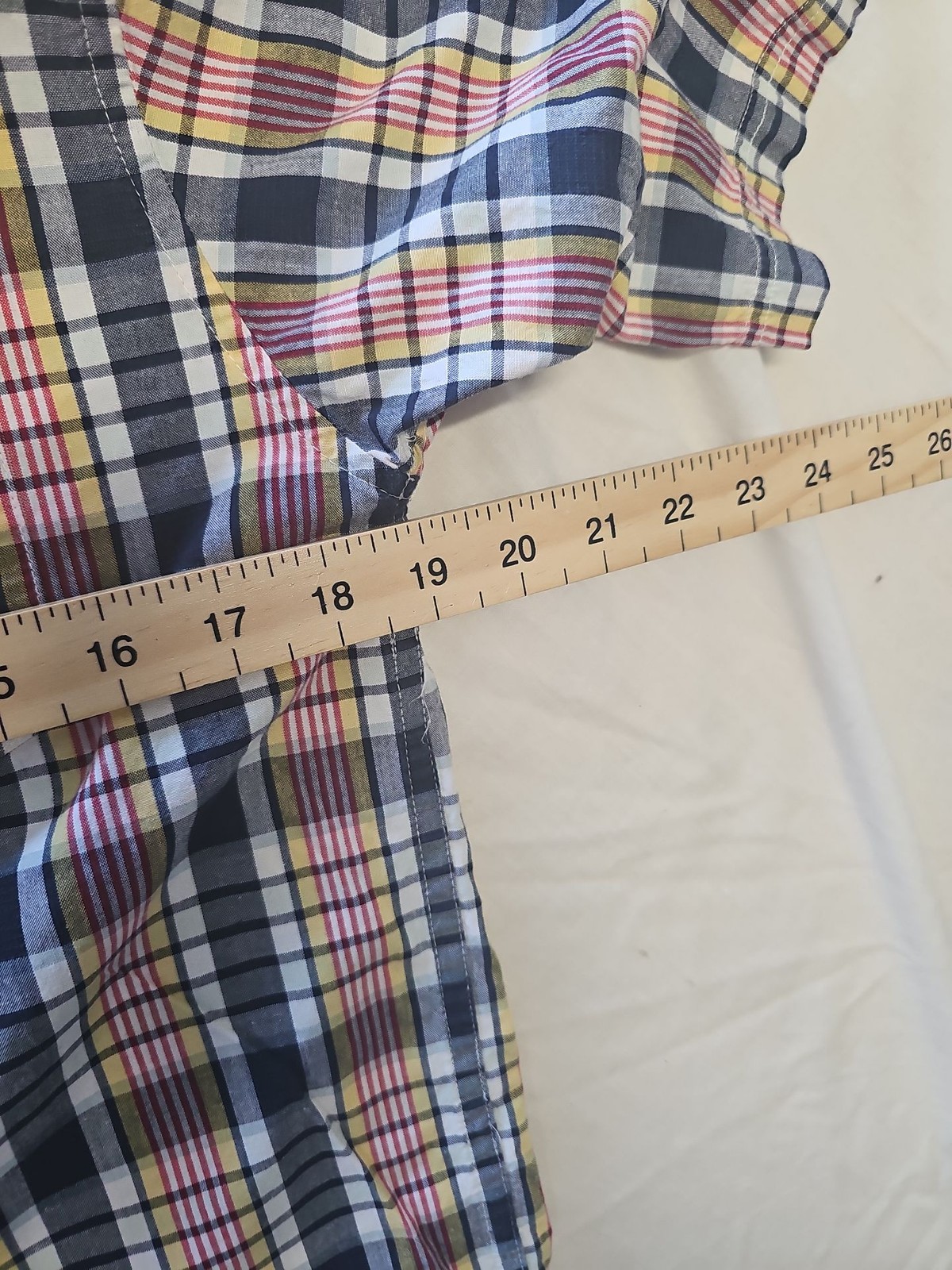 Vintage Nautica Boys Plaid Short Sleeve Shirt A2 1226 image 5
