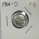 1964-D 10C Roosevelt Dime - US Silver Coin