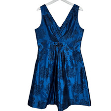 Jessica Howard Formal Blue Sleeveless Dress size 14