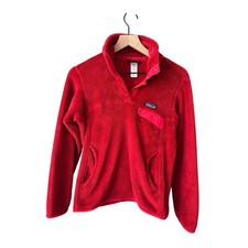Patagonia Re-Tool Snap-T Pullover Red Small Womens