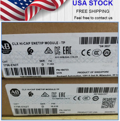 2PCS New Sealed AB1756-EN2T/CLX HI-CAP ENET/IP MODULE Free Shipping For VIP