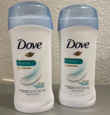 Dove Antiperspirant Deodorant Sensitive Skin 2.6 Ounce Pack of 3