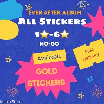 MONOPOLY STICKERS GO 1  - 6  ALL STICKERS FAST SENDING CHEAPST FAST GOLD