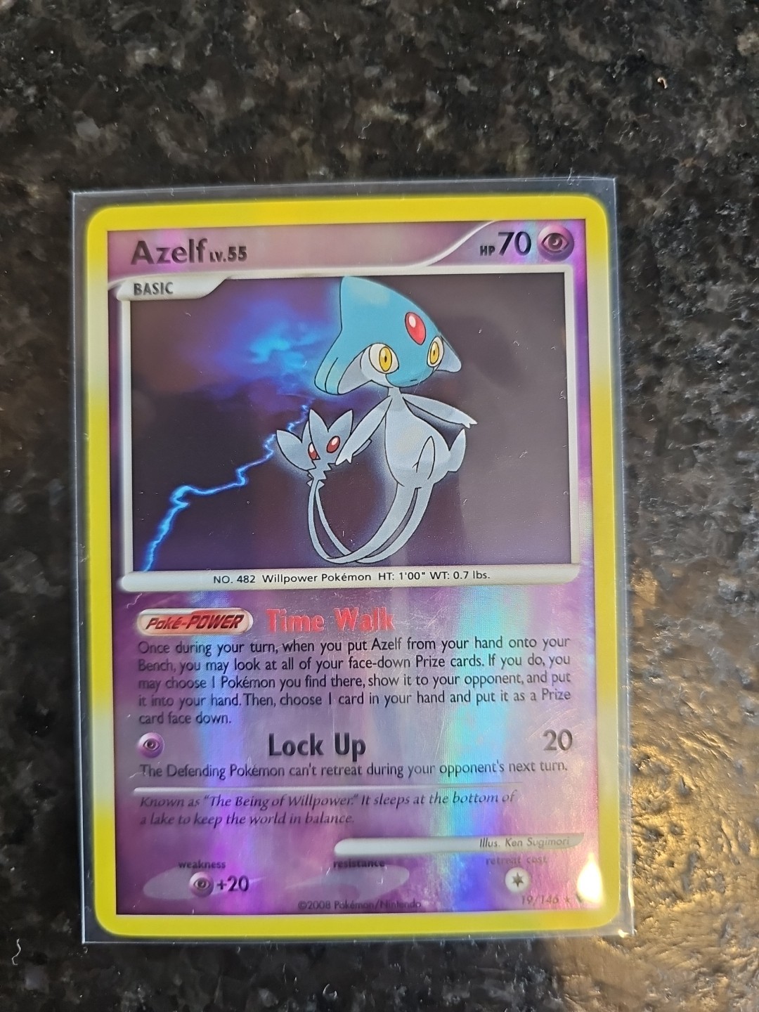 Pokemon Azelf Reverse Holo 19/146 Legends Awakened Lightly Played