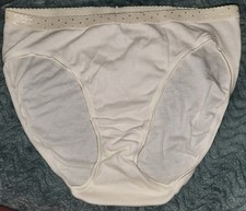 Vintage Olga White Brief Panties Size 7 Large NWOT Retro Lingerie 124