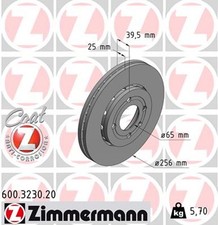 2x Bremsscheibe COAT Z ZIMMERMANN 600.3230.20 für VW LUPO POLO 6N1 1LX T1Y 6N2 1