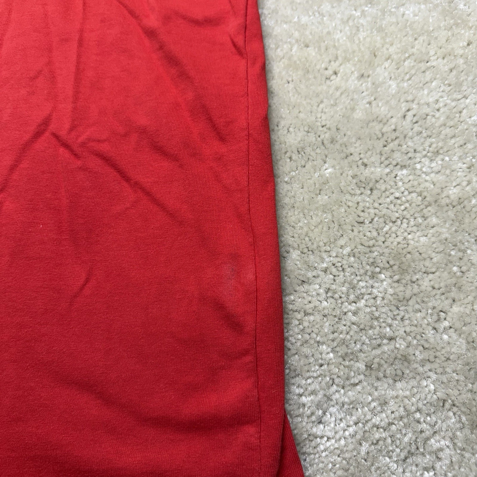 VTG Front Row Rugby Polo Shirt Mens XL Red White Preppy 90s Sports image 6