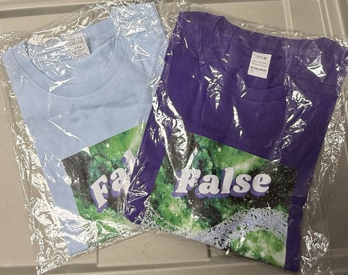 Falsche Einrichtung Band Konzert T-Shirt Set blau lila Baumwolle Erwachsene Größe Small neu - Bild 4 von 6