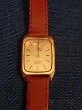 Ladies  OMEGA  De Ville SWISS Gold Watch, 591 0188 NEW: Battery; Strap; Box