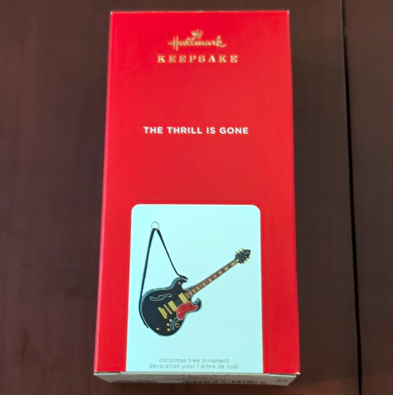 Hallmark Keepsake 2021 B.B. King The Thrill Is Gone Magic Sound Guitar QGO2145