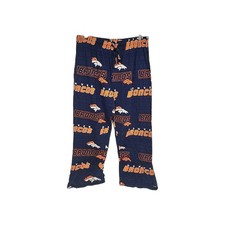 New NFL Team Apparel Denver Broncos Pajama Lounge Sleepwear Pants Men Size Large