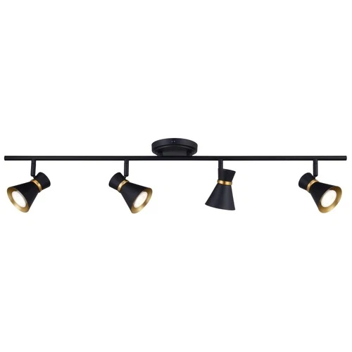 Vaxcel Lighting C0287 Alto 4 Light 36"W LED Fixed Rail Linear - Black - Picture 1 of 10