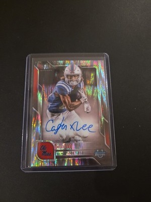 2025 Bowman Chrome U Cayden Lee Prospect Auto Stealth Refractor #BCA-CL Ole Miss
