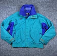 Vtg Columbia Bugaboo Men's Ski Jacket Winter Teal Purple Made in USA 90's Size M