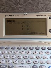 DISPLAY ISSUES NEEDS REPAIR - Sharp OZ-770 Personal Information Organizer