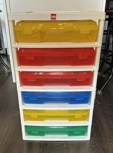 IRIS LEGO Building Block 6 Storage Container Tower Drawers Bin Organizer