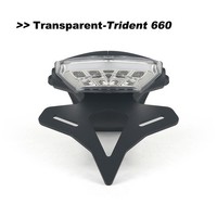 Trident 660 Trident660 Motorrad KettengehäUse Heck Kurzheck Transparent LED
