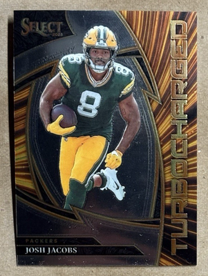 Josh Jacobs 2025 Panini Select Turbocharged #13 Green Bay Packers