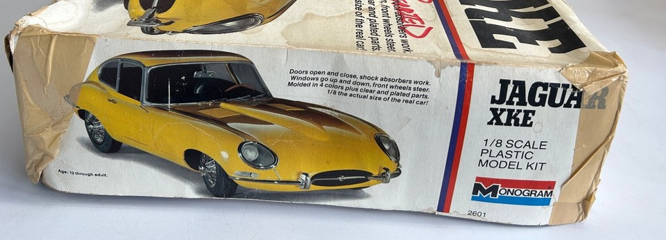 Maquette Jaguar XKE échelle 1:8 – Monogram, Modèle à Assembler, Occasion UK