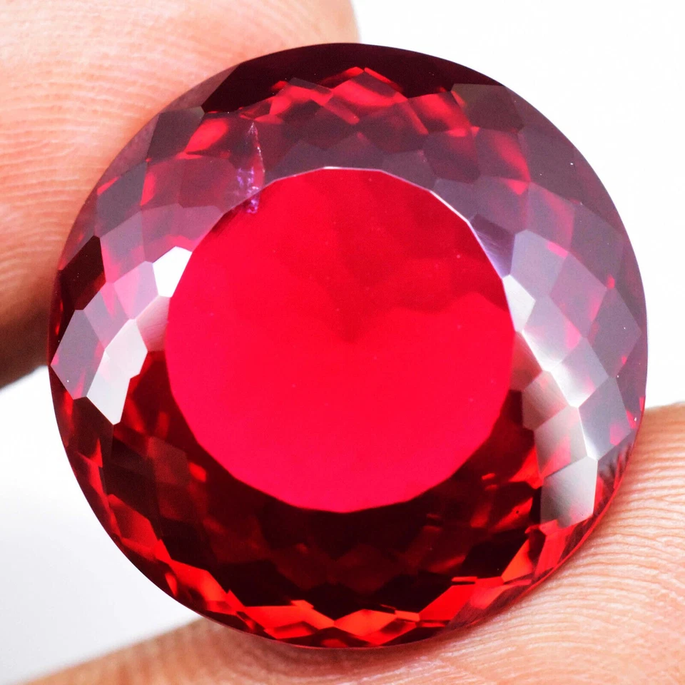 44.25 Ct Natural Red Pyrope Garnet 21.40 MM Round Certified Loose Gemston - Image 3 of 4
