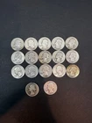 90% Silver Washington 25c Coin Lot - Lot Of 17 Coins