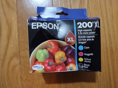2028 Genuine Set Epson 200XL Ink Expression XP-200-XP-400 WorkForce WF-2520-2540