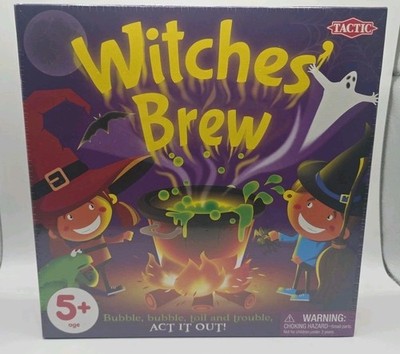 Witches' Brew Board Game Halloween Imagination Party Ages 5-10 NEW/SEALED Tactic