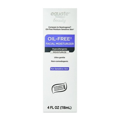 Equate Beauty Oil-Free Facial Moisturizer for Sensitive Skin, 4 fl oz