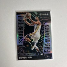 2024-25 Panini Prizm Black Stephen Curry Fireworks Silver Golden State Warriors